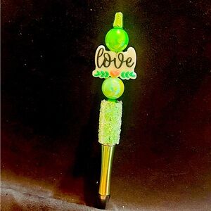 Green Love Themed Pen